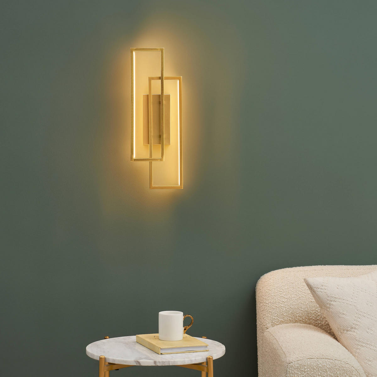 WANDLEUCHTE Torello, Messing, 50cm - Goldfarben, Metall (5.7/50/18.5cm) - KOSILUM