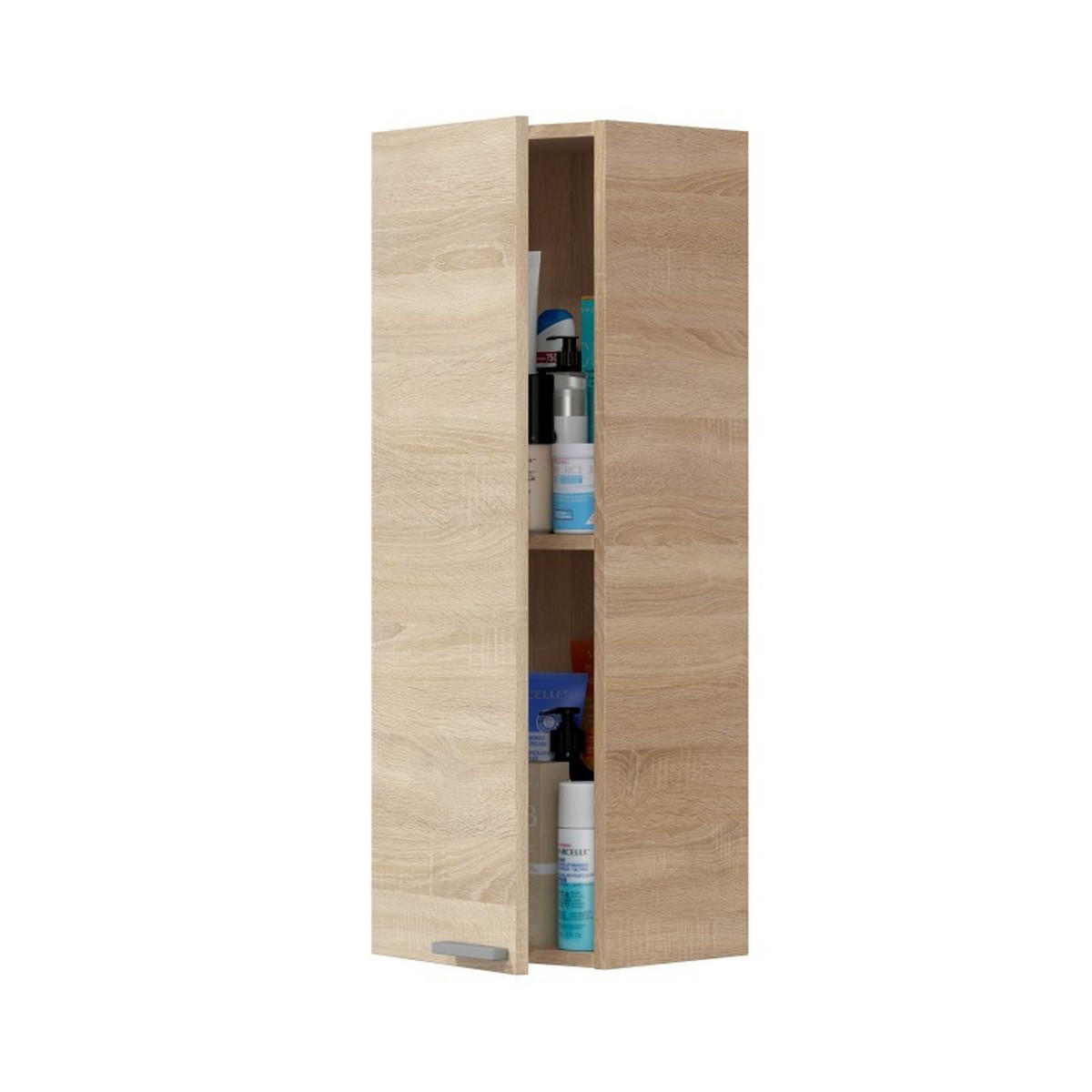 HÄNGESCHRANK mit 1 Tür H74 cm - Eichefarben, Holzwerkstoff (26/74/30cm) - Calicosy