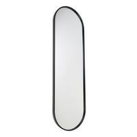 WANDSPIEGEL Boston Schwarz - Schwarz, Metall (40/130/4cm) - Fragix