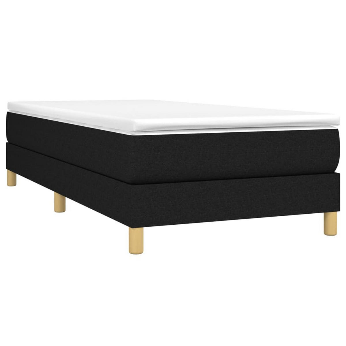 POLSTERBETT Quinn 100/203 cm - Schwarz, Holzwerkstoff (100/200cm) - Nettlife