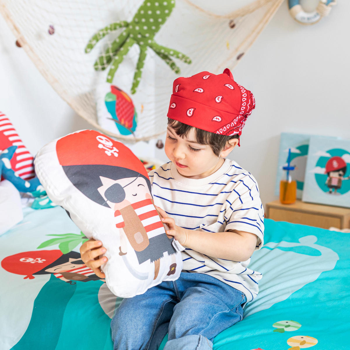 KISSEN Pirata 40x30 cm - Multicolor, Textil (40/30cm) - Happy Friday