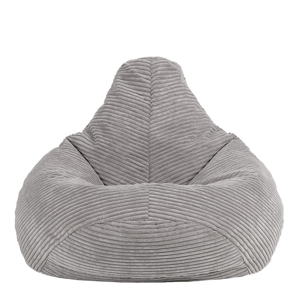 SITZSACK für Kinder Sessel aus Cord 2-tlg. - Grau, Textil (69/59/65cm) - icon