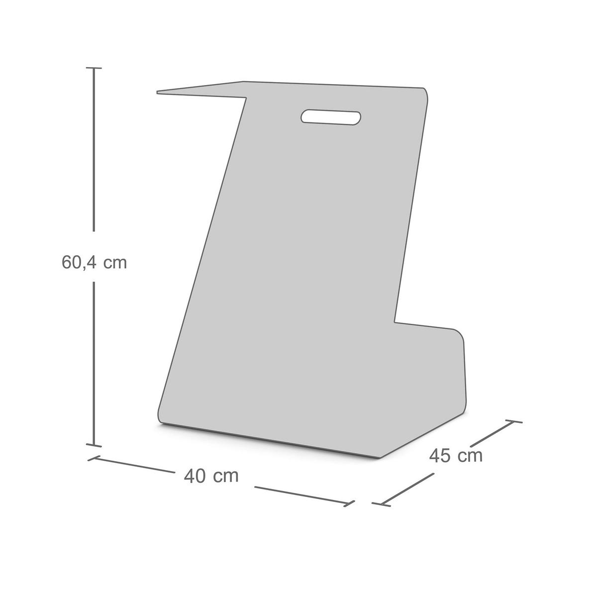 BEISTELLTISCH Easy Boy / Schwarz - Schwarz, Metall (45/40/60.4cm) - ASSMANN