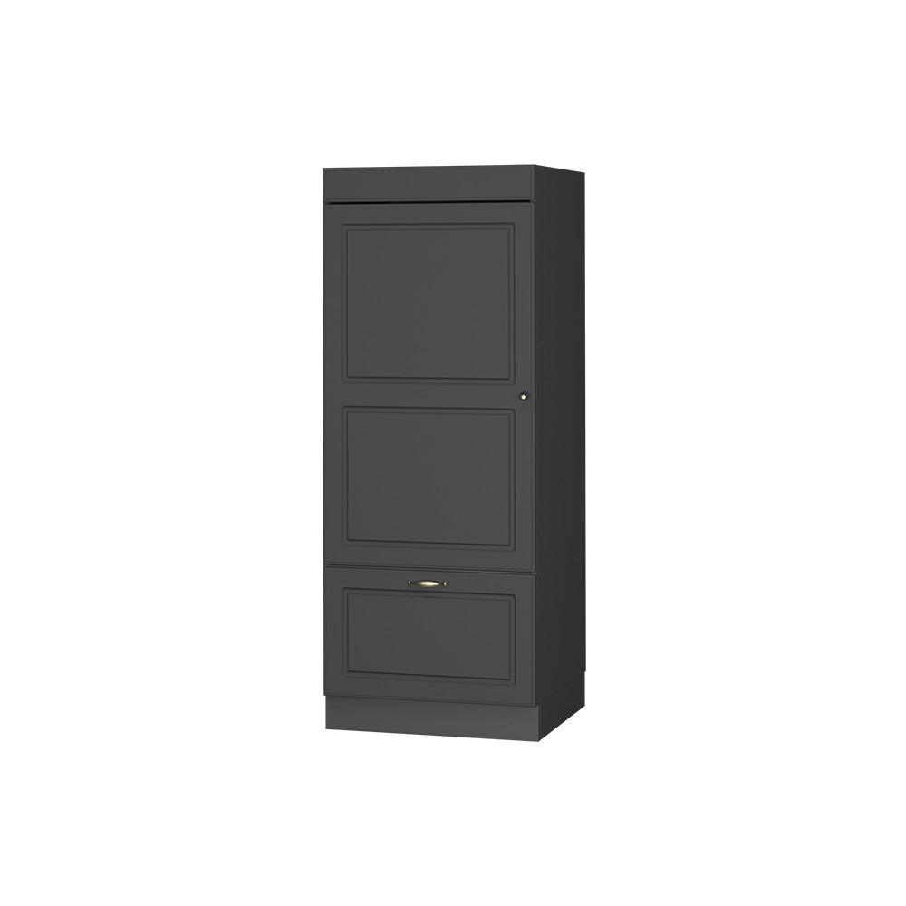 SKŘÍŇKA NA MIKROVLNNOU TROUBU Fame-Line Anthrazit-Gold Landhaus - antracitová, kompozitní dřevo (60/153.6/58.1cm) - Vicco