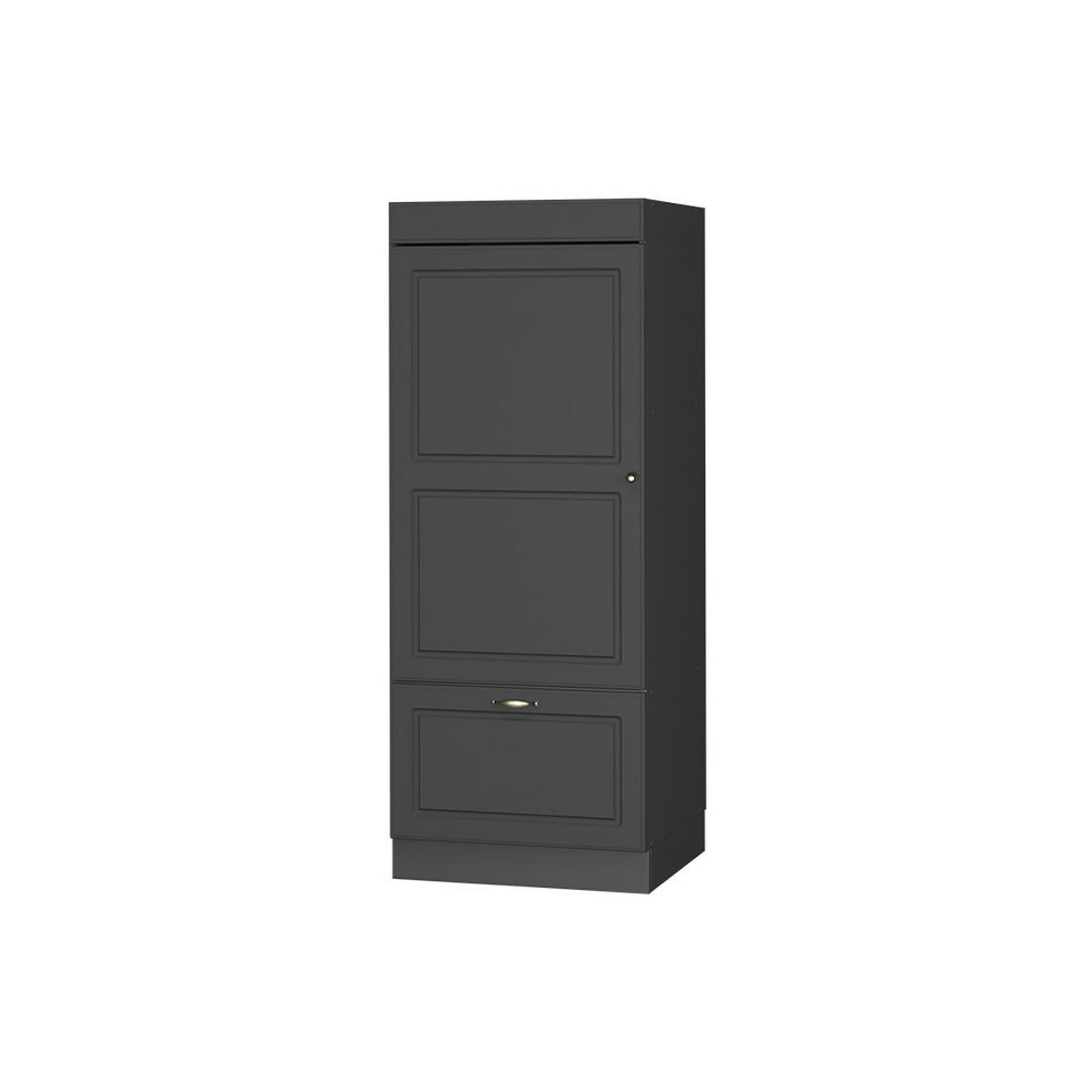 SKŘÍŇKA NA MIKROVLNNOU TROUBU Fame-Line Anthrazit-Gold Landhaus - antracitová, kompozitní dřevo (60/153.6/58.1cm) - Vicco