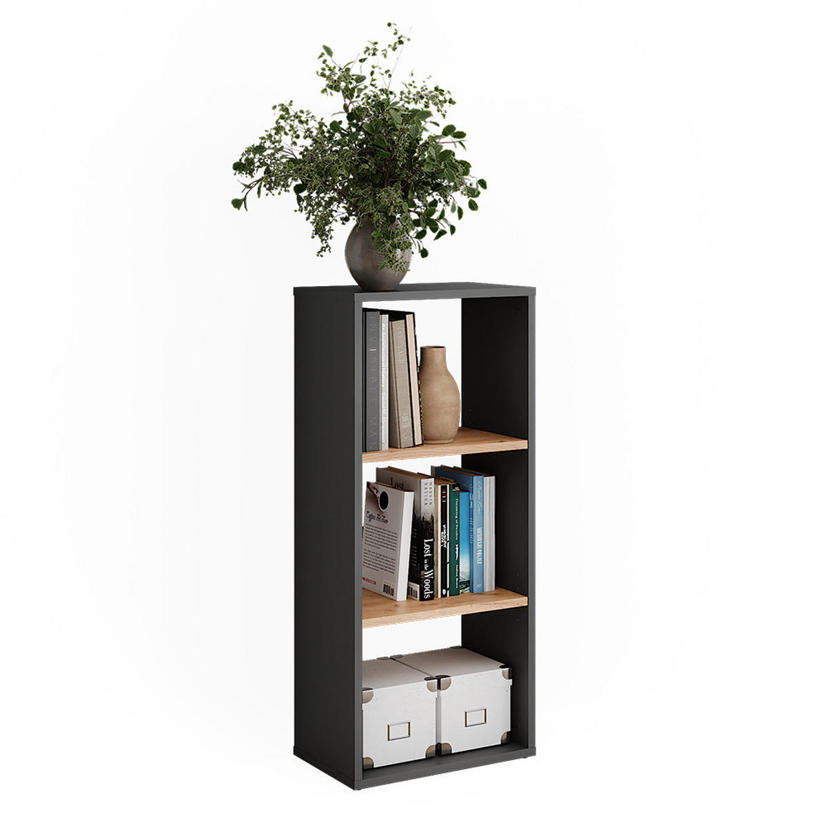 BOTNÍK Orlando Antracit/zlatý dub - medově dubová/antracitová, kompozitní dřevo (40/90.5/24cm) - Vicco