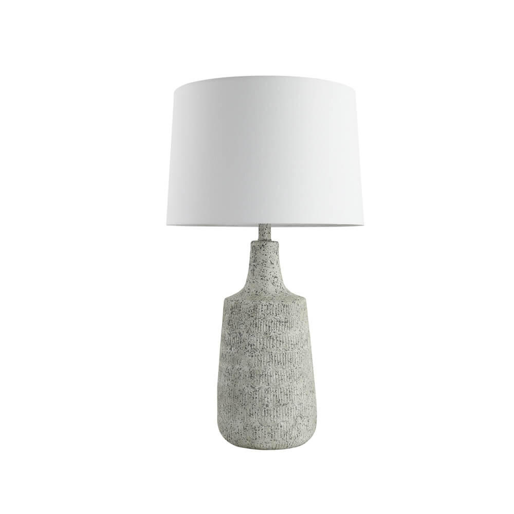 TISCHLAMPE CARO - Weiß, Kleine Tischlampe - Weiß, Holz/Kunststoff (37/37/66cm) - Home Deluxe