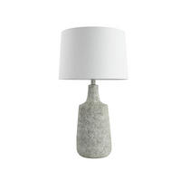TISCHLAMPE CARO - Weiß, Kleine Tischlampe - Weiß, Holz/Kunststoff (37/37/66cm) - Home Deluxe