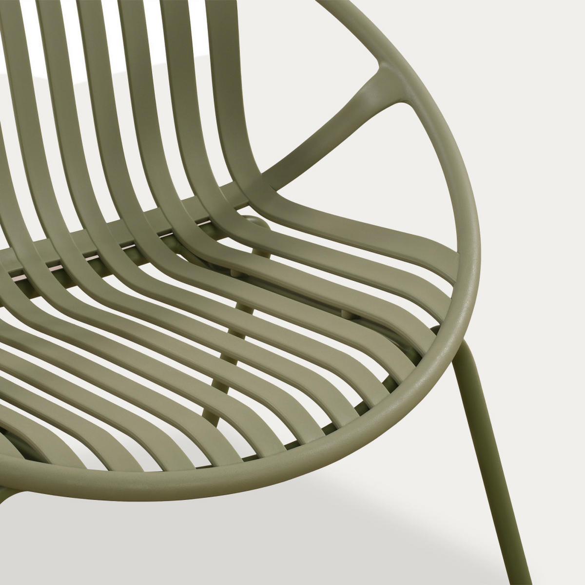 LOUNGESESSEL Barow Grün 79.5 cm x 72.5 cm - Grün, Kunststoff (79/72/71cm) - Kenay Home