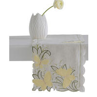 TISCHLÄUFER Borbovera - Beige, Textil (174/35/1cm) - home&you