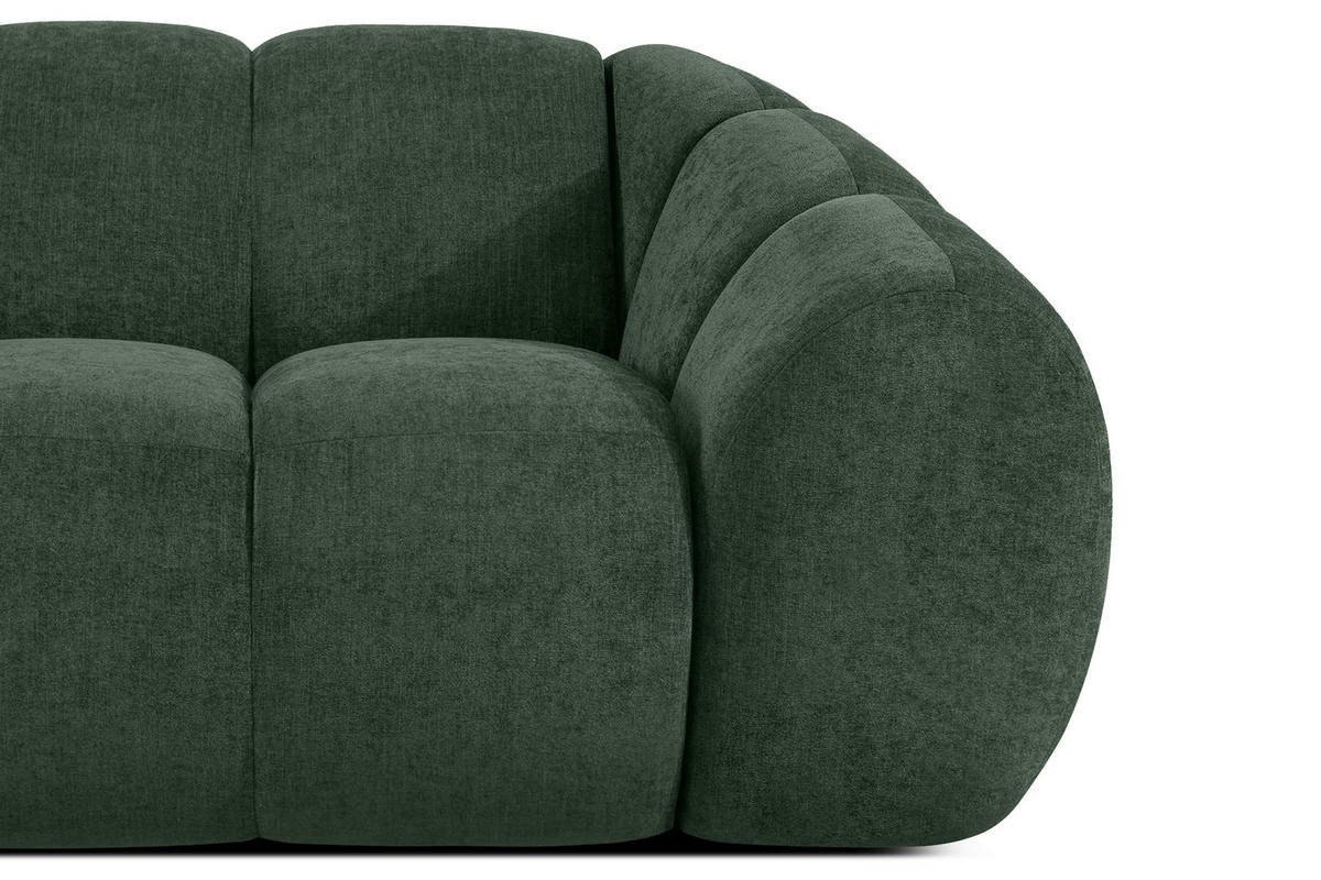 ECKSOFA LINKS FLAVA, Dunkelgrün - Dunkelgrün, Holz/Holzwerkstoff (310/230cm) - KONSIMO®