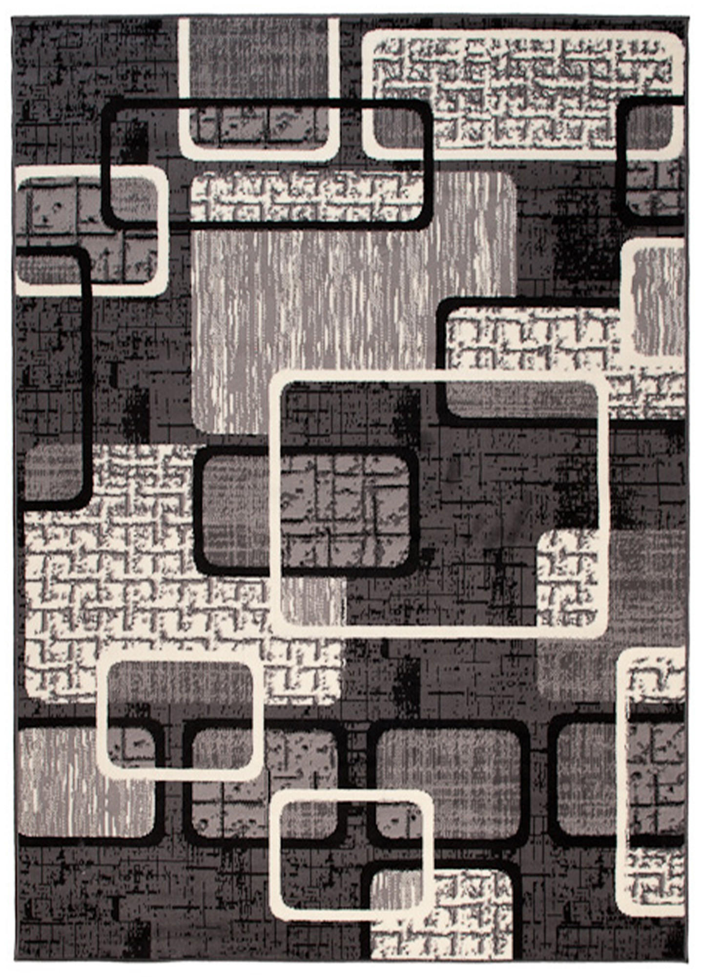 Tapiso Teppich Schwarz 200x300 cm