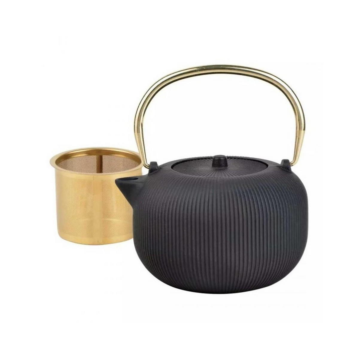 TEEKANNE Schwarz 14.5/14.5/18 cm KH1931 - Schwarz, Metall (1L) - Kinghoff 
