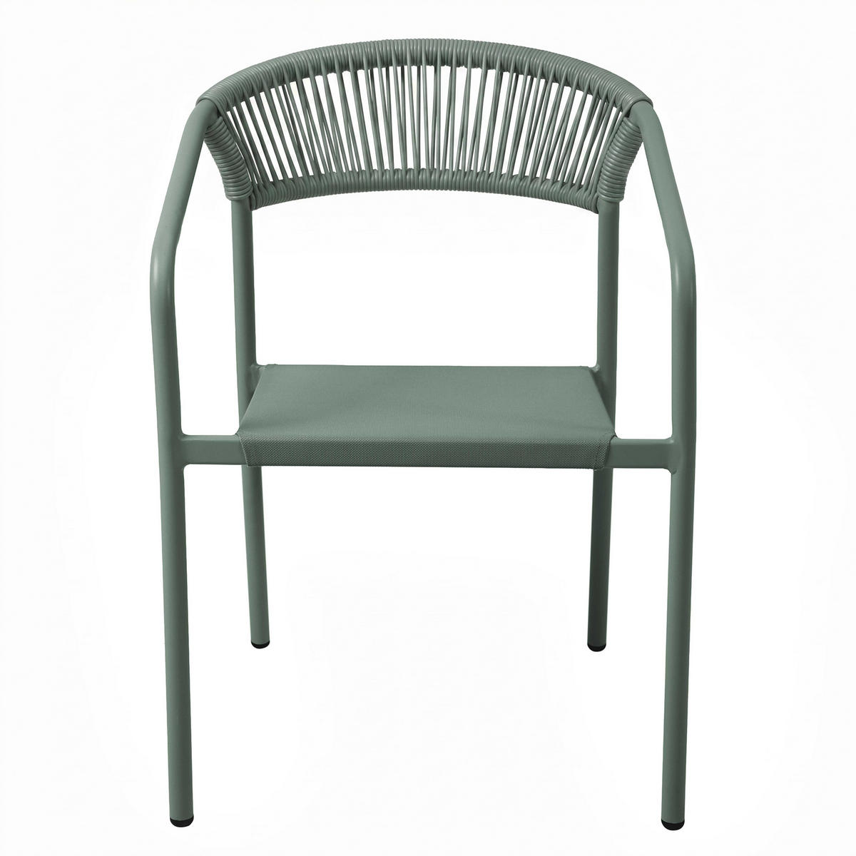 GARTENSTUHL, Nocera, grün - Grün, Metall (59.5/79/55cm) - Oviala
