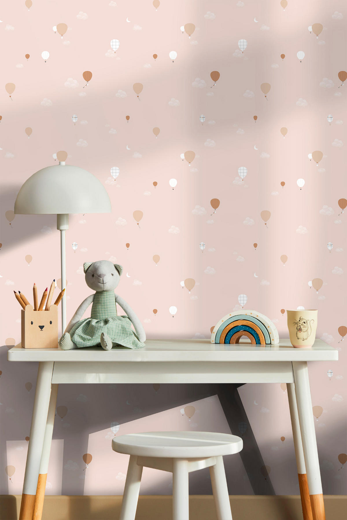 TAPETE Luftballons 53 cm x 10 m - Pink, Papier (53/0.1cm) - Sanders & Sanders