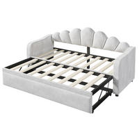 TAGESBETT 90/200 cm DE-32839 mit Ausziehfunktion und LED Grau - Grau, Holzwerkstoff (90/200cm) - ComfortXL