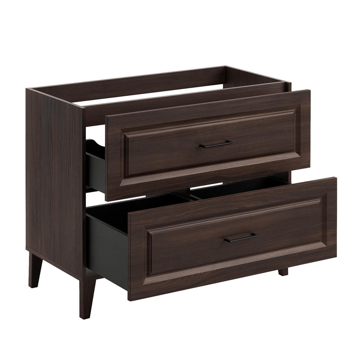 WASCHTISCHUNTERSCHRANK 100cm Moka Holz - Braun, Holzwerkstoff (100/82/46cm) - Petits-meubles