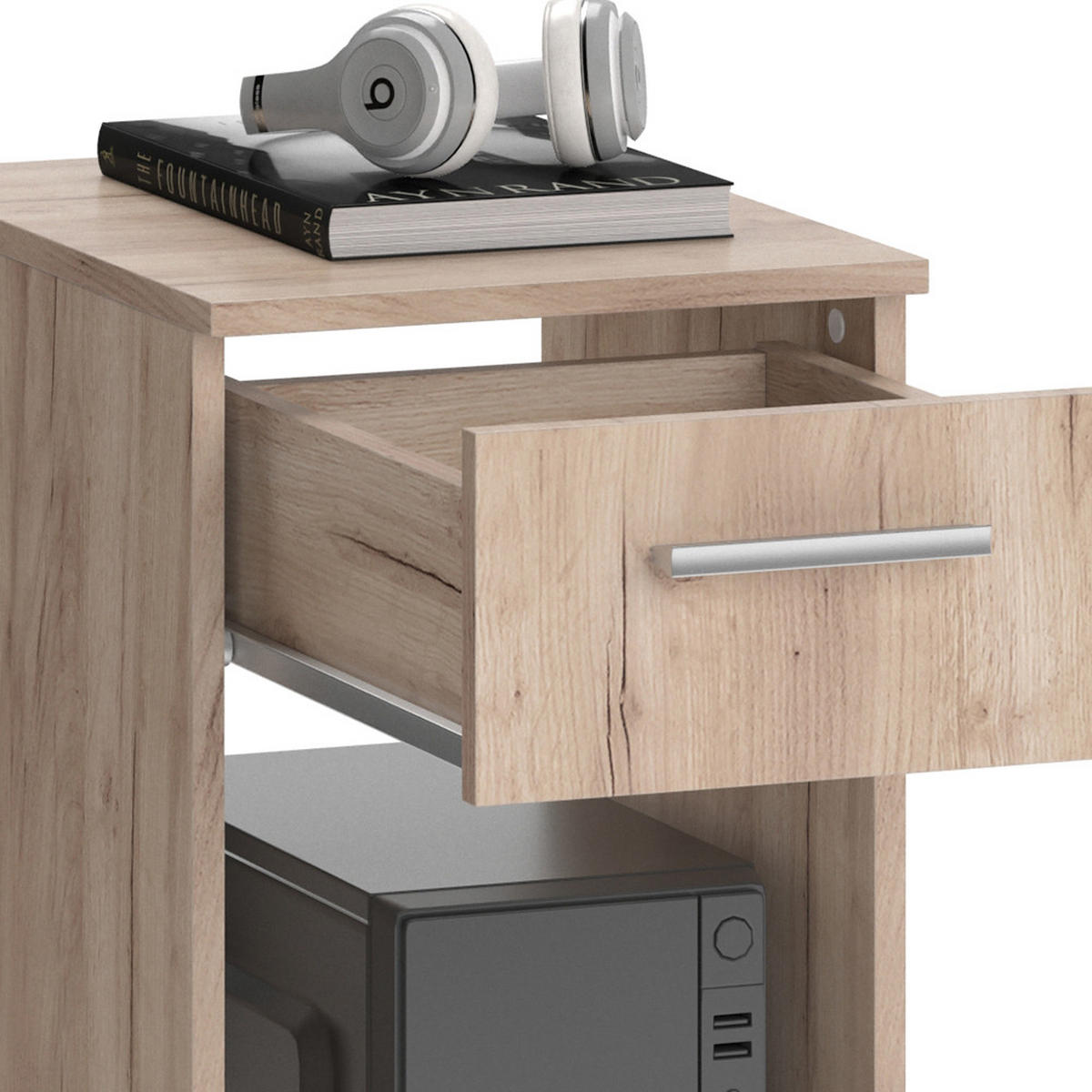 PC-SCHRANK Odin Sonoma 35.1 x 45 cm - Sonoma Eiche, Holzwerkstoff (45/35.1/77cm) - Vicco