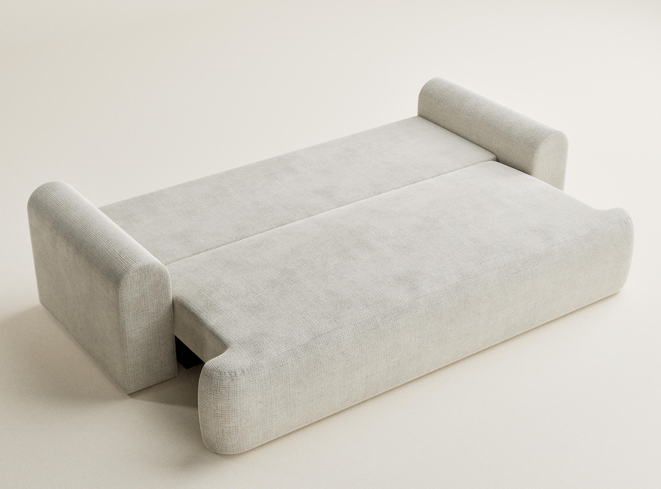 Thumbnail - Maison de Reve Sofa, Greige, Textil, 3-Sitzer, Füllung: Schaumstoff, 247x69x104 cm, Oeko-Tex® Standard 100, Hergestellt ...