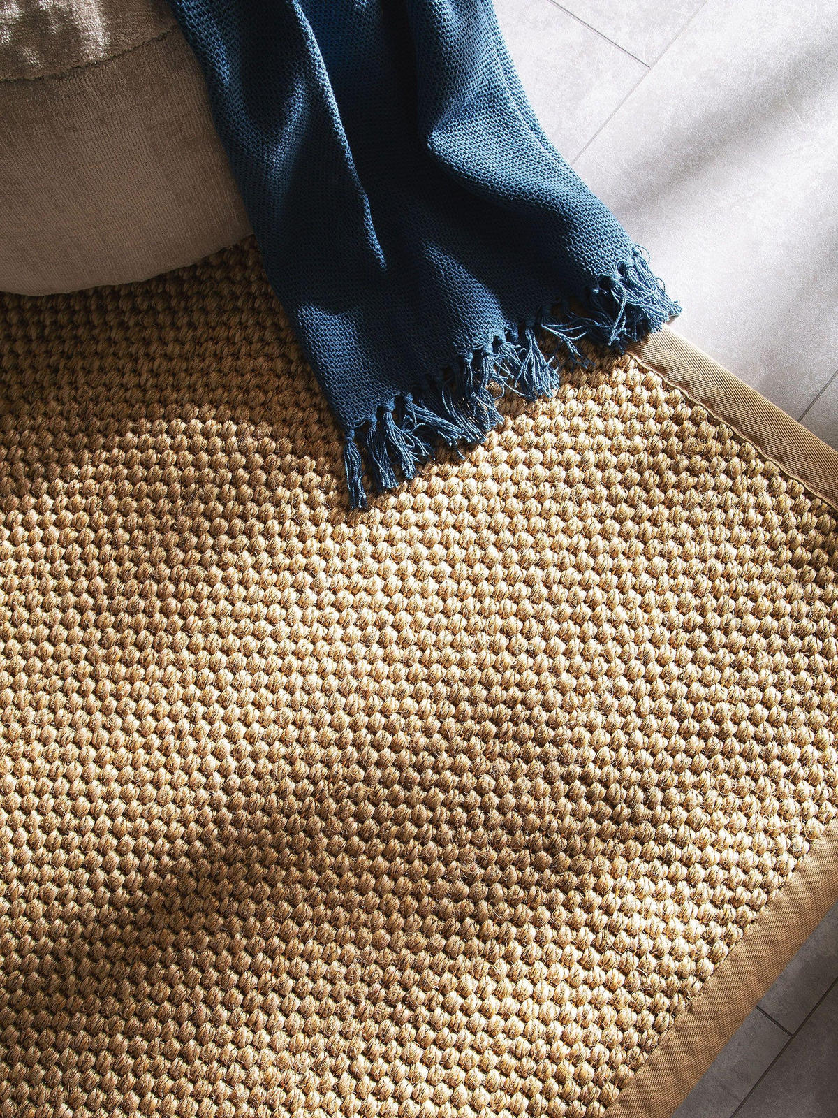 SISALTEPPICH Greta Cream 150x150 cm - Creme, Textil (150/150cm) - benuta Pure