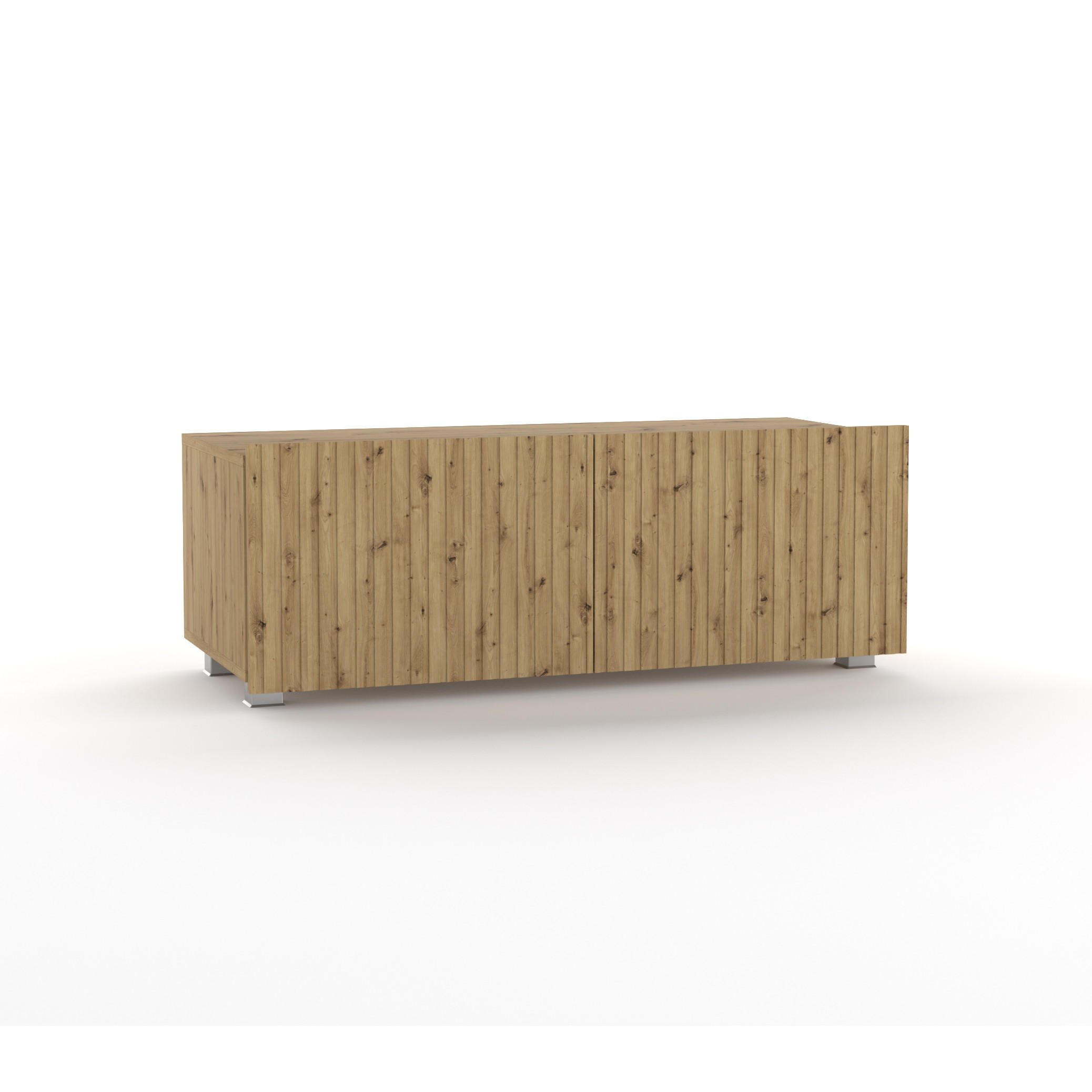 LOWBOARD Kavell mit 2 Türen, 100 cm, stehend/hängend, eiche Artisan - Eiche Artisan, Holzwerkstoff (100/37.5/43cm) - Beautysofa