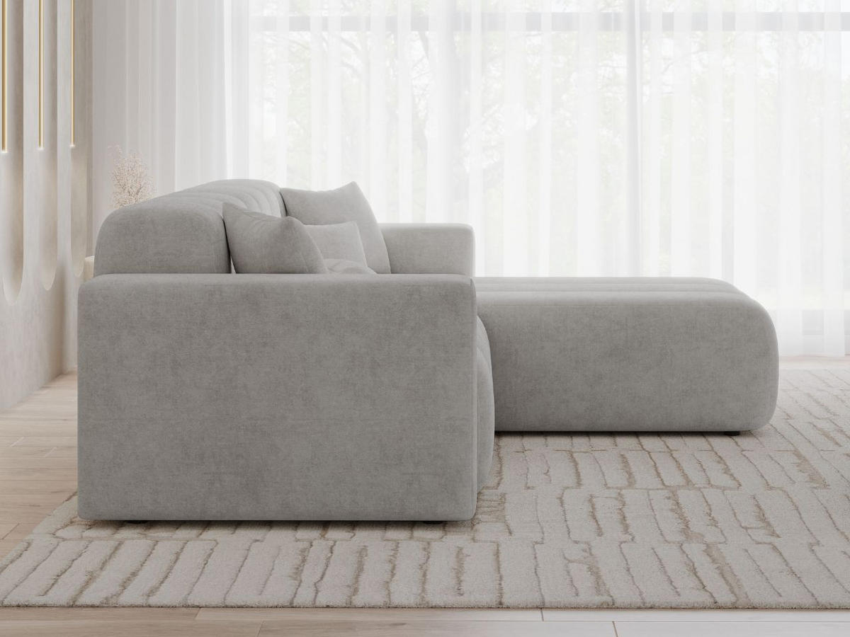 ECKSOFA Nork Grau Rechts - Grau, Holz/Textil (265/180cm) - Graingold