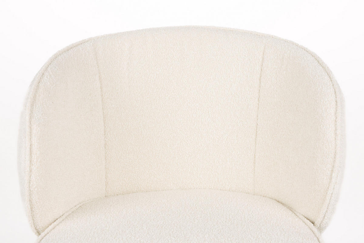 ESSZIMMERSTUHL Joa - Weiß - 60/59.5/81 cm - 2er-Set - Weiß, Textil (59.5/81/60cm)