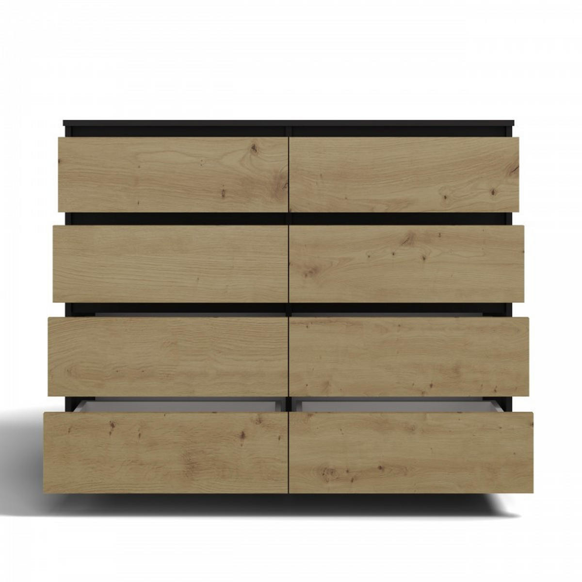 KOMMODE Anthrazit, Artisan 138/97/40 - Anthrazit, Holzwerkstoff (138/97/40cm) - RAUMHIRSCH FURNITURE