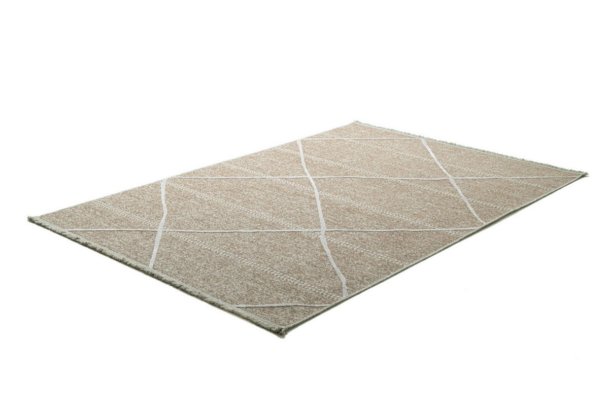 FLACHWEBTEPPICH Braderup 80x150 cm - Beige, Textil (80/150cm) - Sansibar SYLT