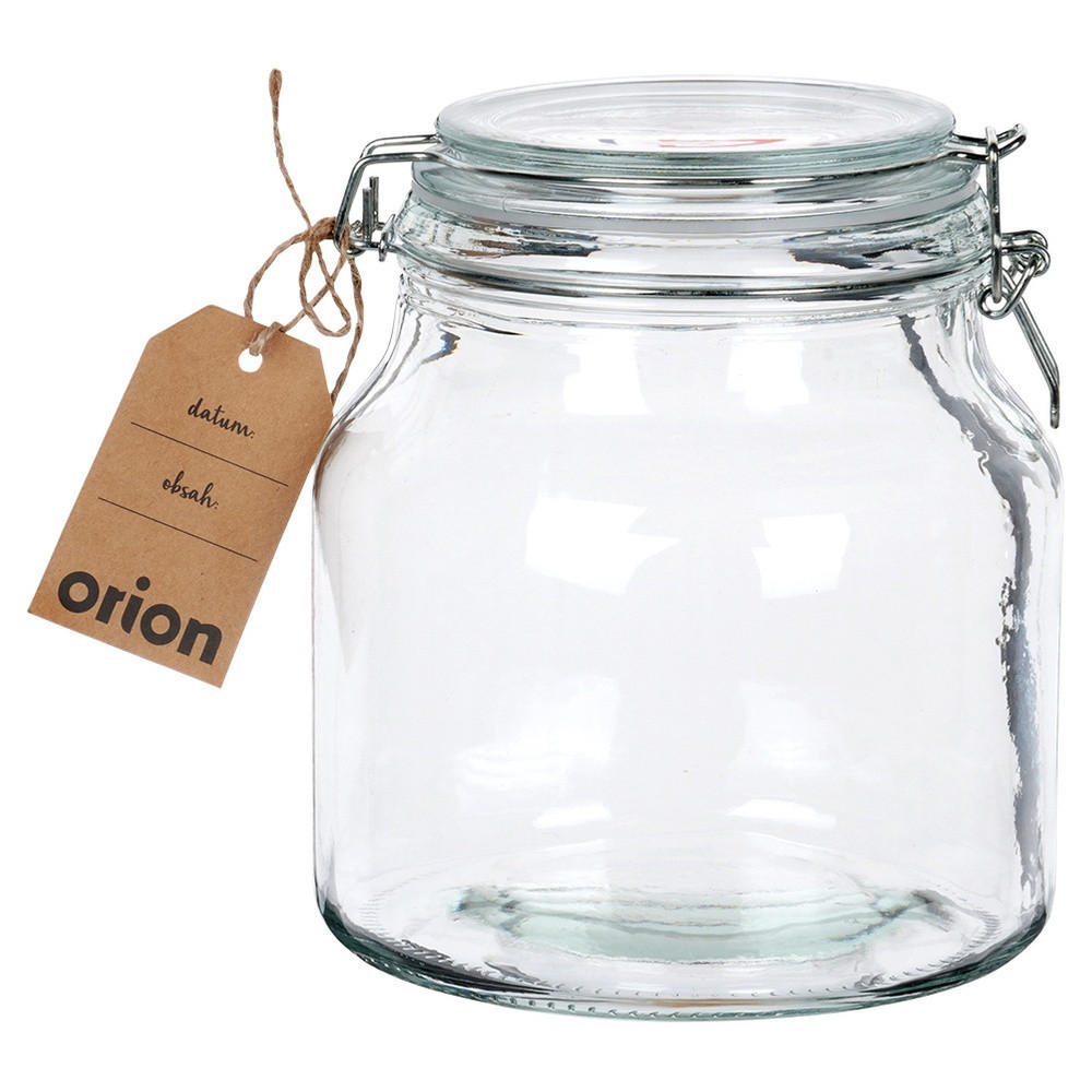 VORRATSGLAS Irma Clipverschluss 2,4 l Transparent - Transparent, Glas (2.4L) - Orion 