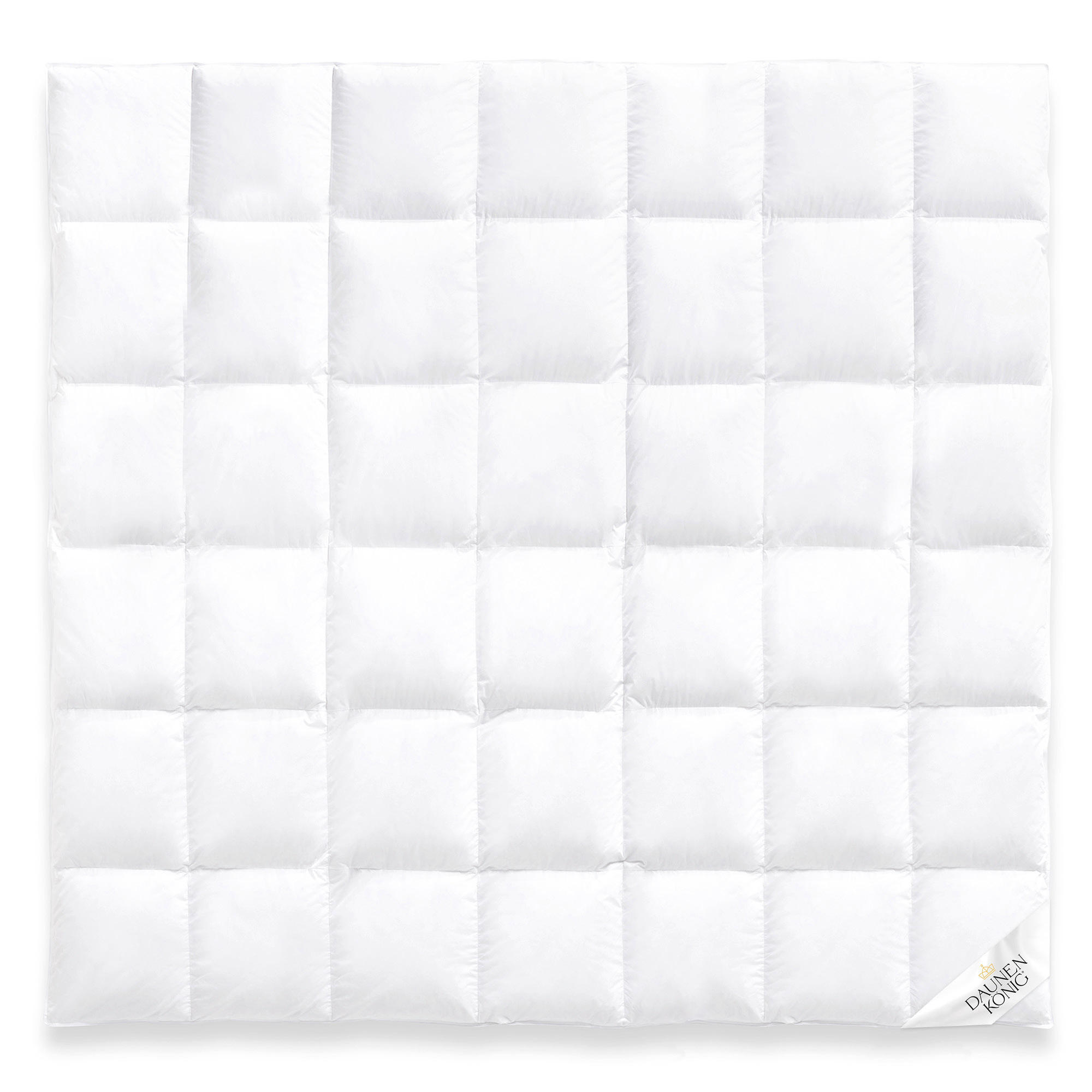 WINTERBETTDECKE ROYAL Gänsedaunen warm - Weiß, Naturmaterialien/Textil (240/220cm) - Daunenkönig