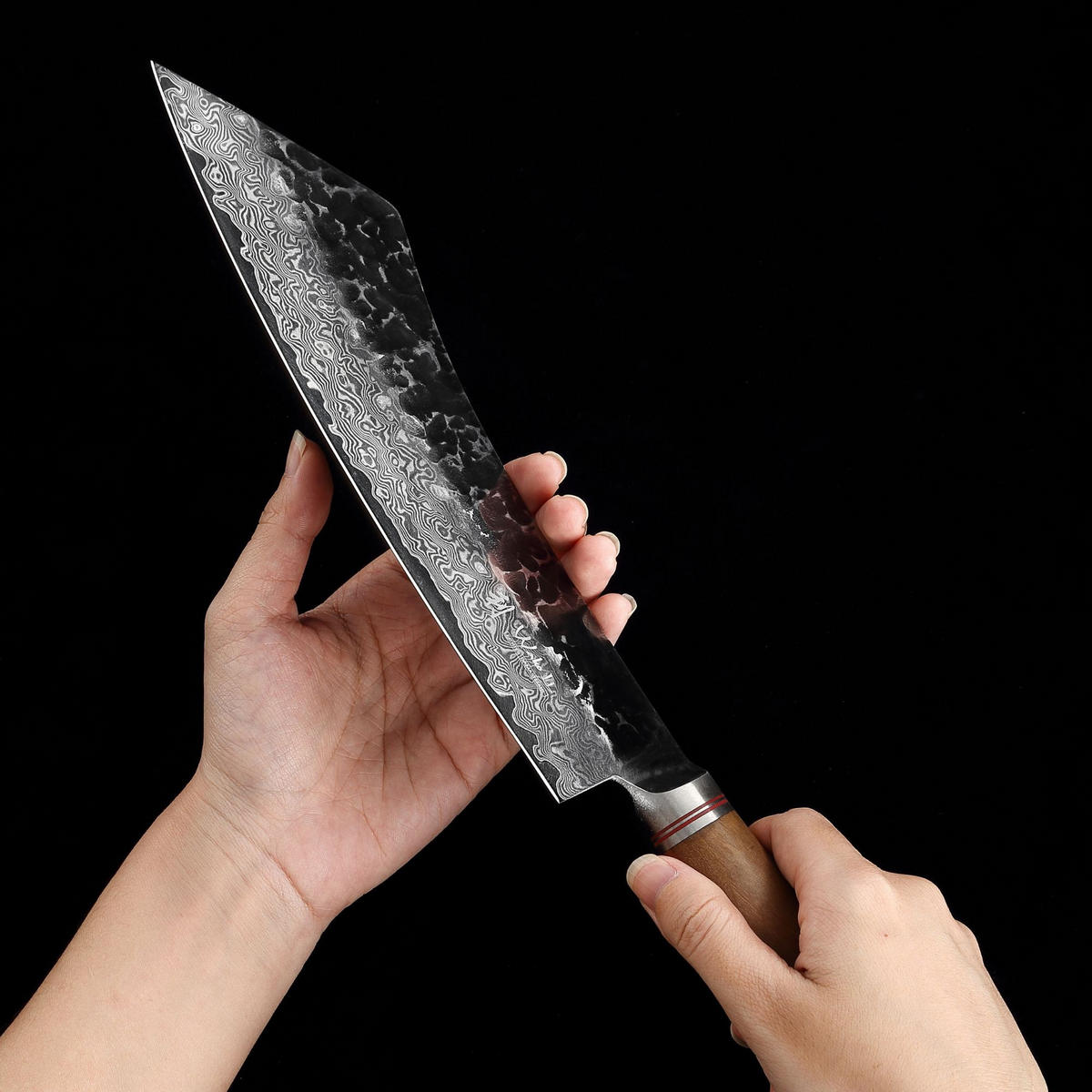 BLOCKMESSER 22,5 cm - Braun, Holz/Metall (37cm) - Wakoli