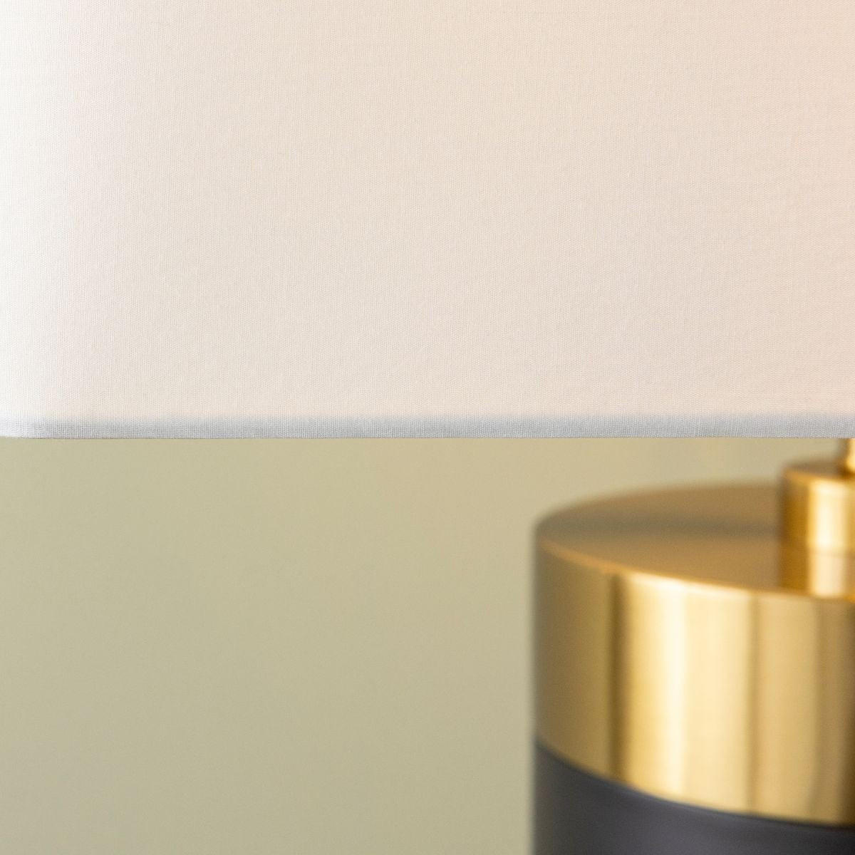 STEHLEUCHTE aus schwarzem metall mit messinggold-finish - vendome 50/50/165 cm - Schwarz, Metall (47/50/165cm) - Signature