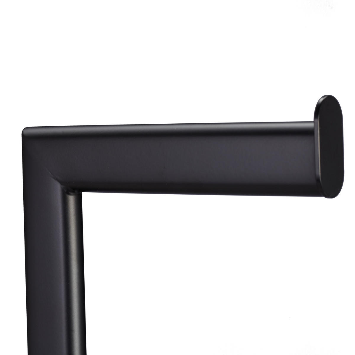 WC Garnitur - Schwarz, Metall (20/72.5/20cm) - Relaxdays