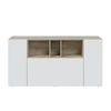 SIDEBOARD mit 3 Türen, davon 1 Flügeltür und 3 Nischen Tamiko - L150cm - Weiß, Holzwerkstoff (41/76/150cm) - Calicosy
