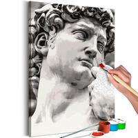 MALEN NACH ZAHLEN 40/50 cm - Schwarz, Textil (1.4/50cm) - KUNSTLOFT