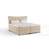 BOXBETT Nevada 180 x 200 cm Doppelbett mit hochwertiger Bonell-Matratze und Topper - beige - Beige, Holz (180/200cm) - Panda Möbel