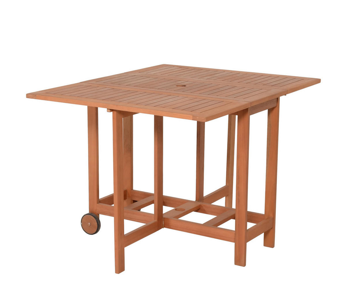 GARTEN-SITZGRUPPE Jasmin 5-teilig Gartenmöbel-Set - Braun, Holz - DELUKE