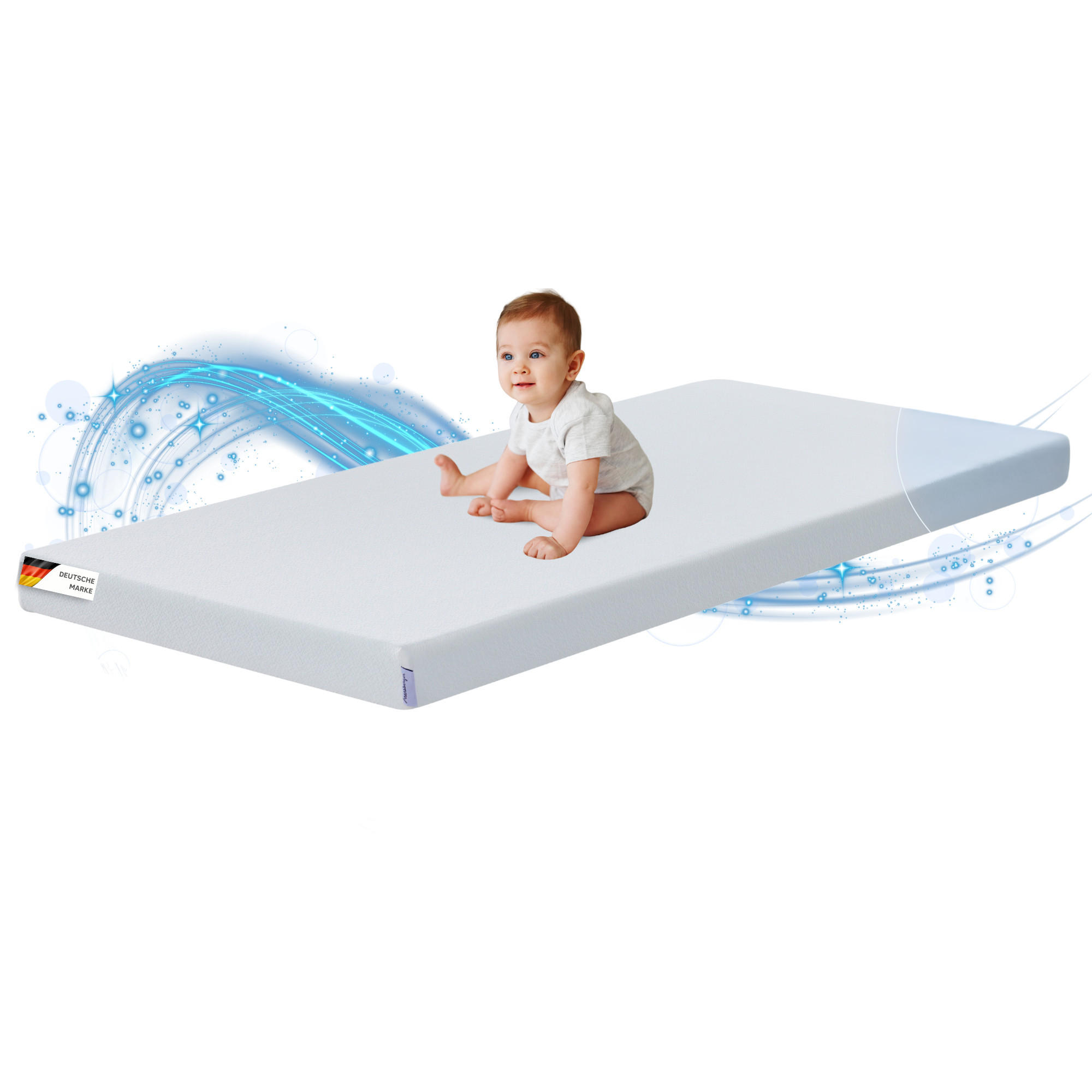 KINDERMATRATZE NORA, 80x160cm - Weiß, Textil (80/160cm) - Arensberger