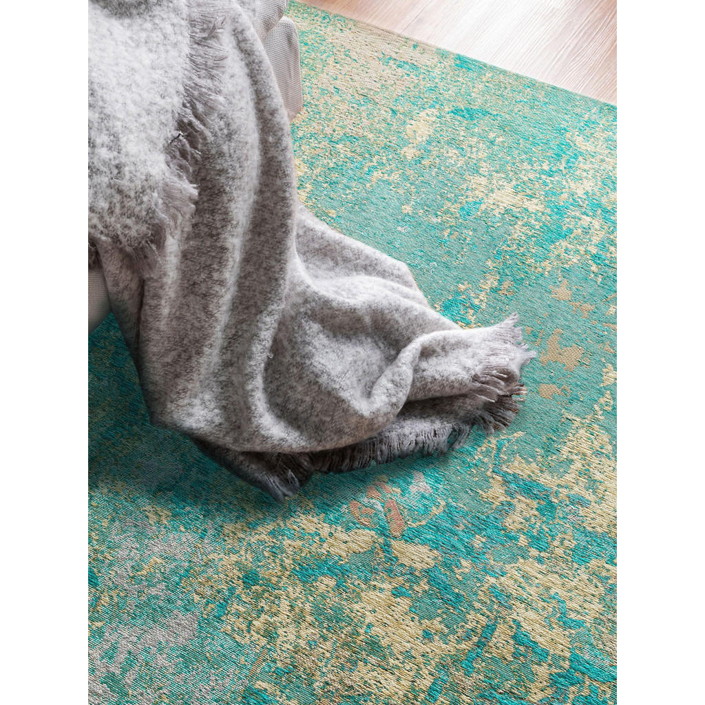 Thumbnail - benuta Pop Flachgewebeteppich, Türkis, Textil, Orientalisch, Rechteckig, 240x340 cm, Oeko-Tex® Standard 100, wasserabwei...