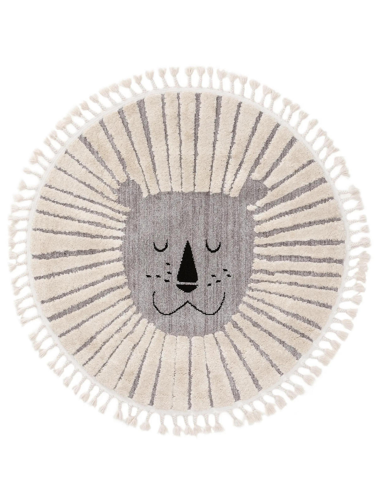 KINDERTEPPICH Momo Grau ø 120 cm rund - Grau, Textil (120/120cm) - Lytte