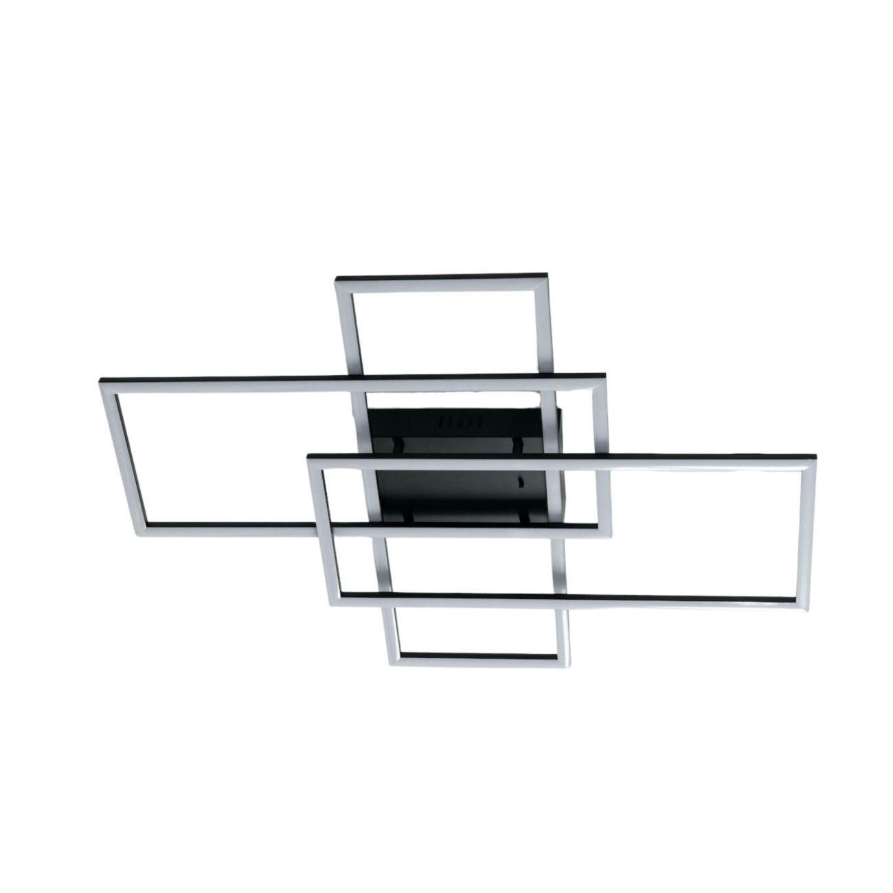 Kosilum Deckenleuchte Schwarz 50x7.5x70 cm