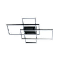 DECKENLEUCHTE Eli, Schwarz, 70cm, Dimmbar - Schwarz, Glas (70/50/7.5cm) - KOSILUM