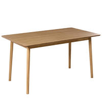JÍDELNÍ STŮL Světlý Dub 140/80 cm Elvyn - světle hnědá, kompozitní dřevo (140/80/74cm) - Beliani
