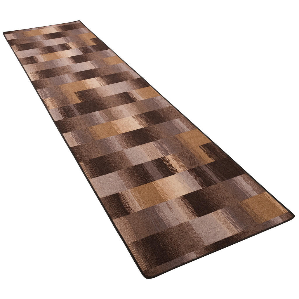 Thumbnail - Snapstyle Velours, Braun, Textil, 100x300 cm, Teppiche & Böden, Teppiche, Teppichläufer