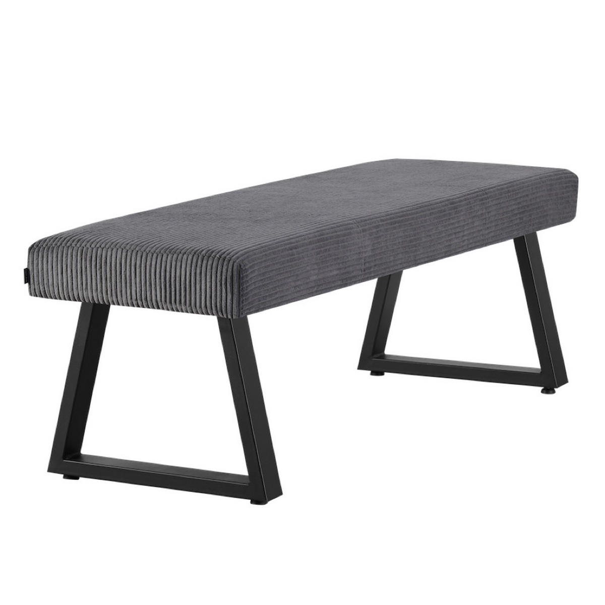 SITZBANK DOLCE - Dunkelgrau, Textil/Metall (140/48/48cm) - B&D Home