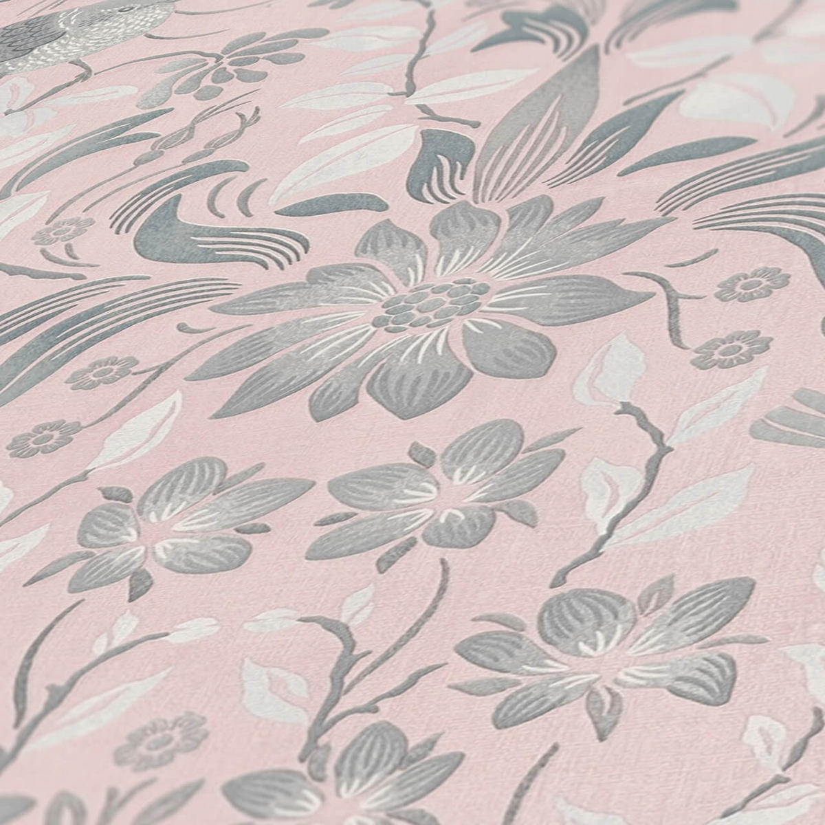 VLIESTAPETE Rosa 53/1005 cm - Pink, Kunststoff/Textil (53/1cm) - KUNSTLOFT