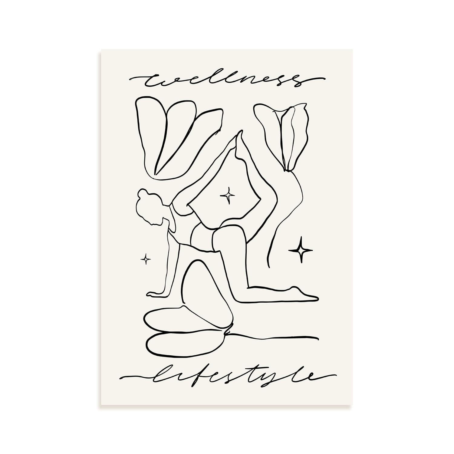 POSTER Wellness Lifestyle 1 Blatt A3 Rahmenlos - Klar, Papier (29.7/5/42cm) - Nacnic