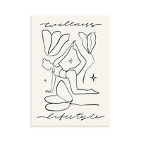 POSTER Wellness Lifestyle 1 Blatt A3 Rahmenlos - Klar, Papier (29.7/5/42cm) - Nacnic