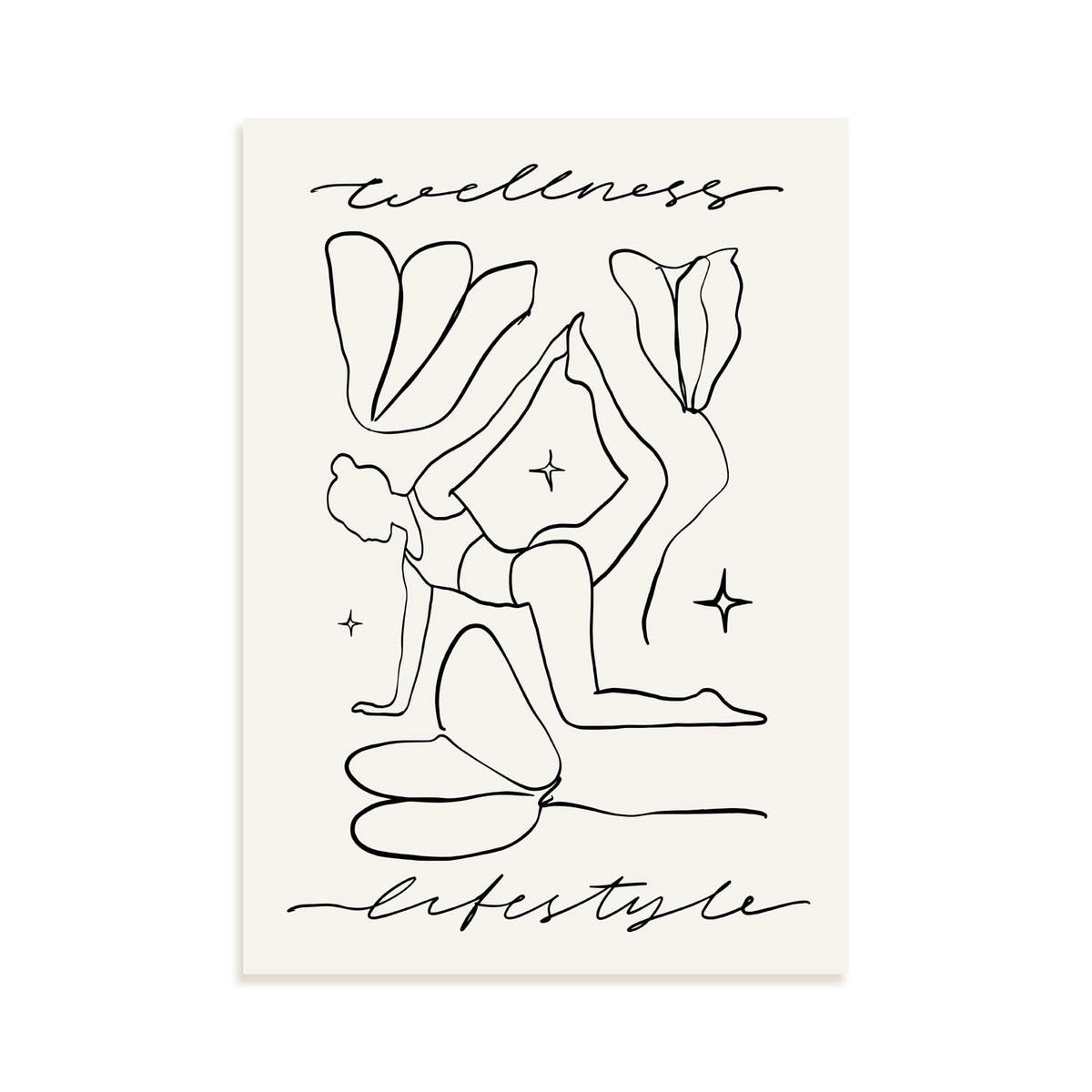 POSTER Wellness Lifestyle 1 Blatt A3 Rahmenlos - Klar, Papier (29.7/5/42cm) - Nacnic